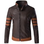 X Men Origins Wolverine Brown Faux Leather Jacket