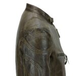 Men’s Cafe Racer Blackish Leather Jacket