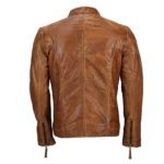 Men’s Cafe Racer Stylish Biker Leather Jacket