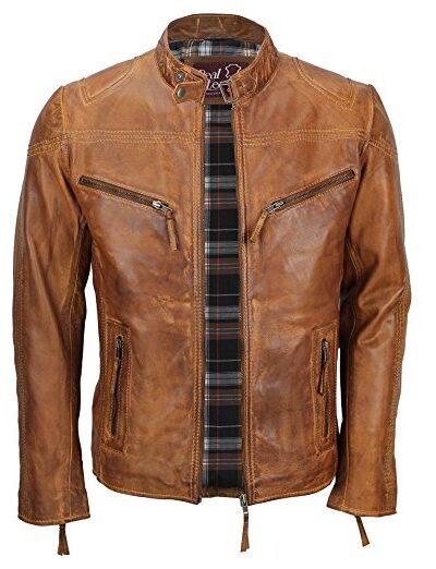 Men’s-Cafe-Racer-Stylish-Biker-Leather-Jacket