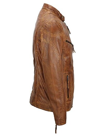 Men’s-Cafe-Racer-Stylish-Biker-Leather-Jacket