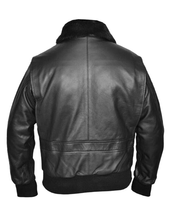 Men's G-1 Brown Bomber Jacket - Top Gun G1 Pilot Aviator Cowhide Leather Classic - Real Leather