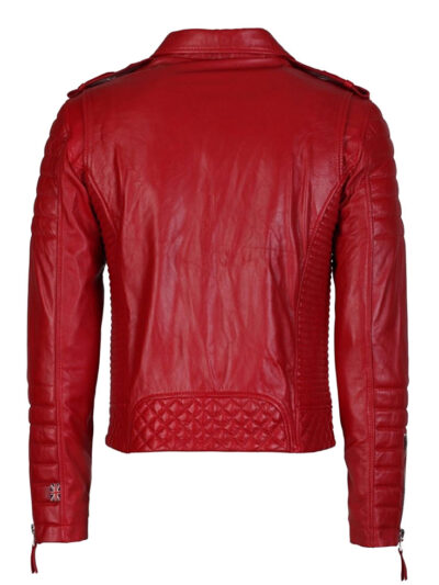 Men's-Lambskin-Stylish-Motorcycle-Slim-Fit-Red-Leather-Jacket