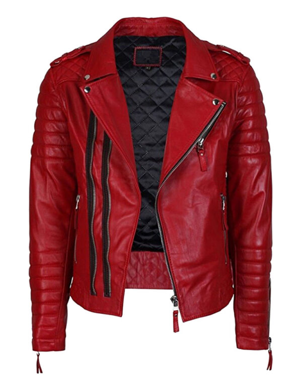 Men's-Lambskin-Stylish-Motorcycle-Slim-Fit-Red-Leather-Jacket