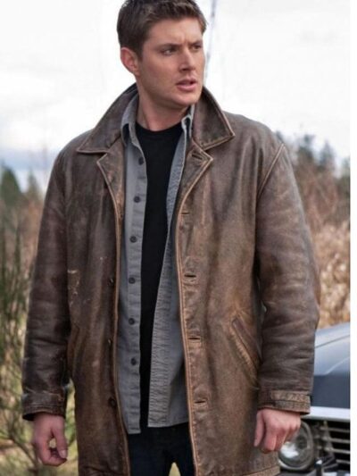 brown dean winchester leather jacket season 1 supernatural