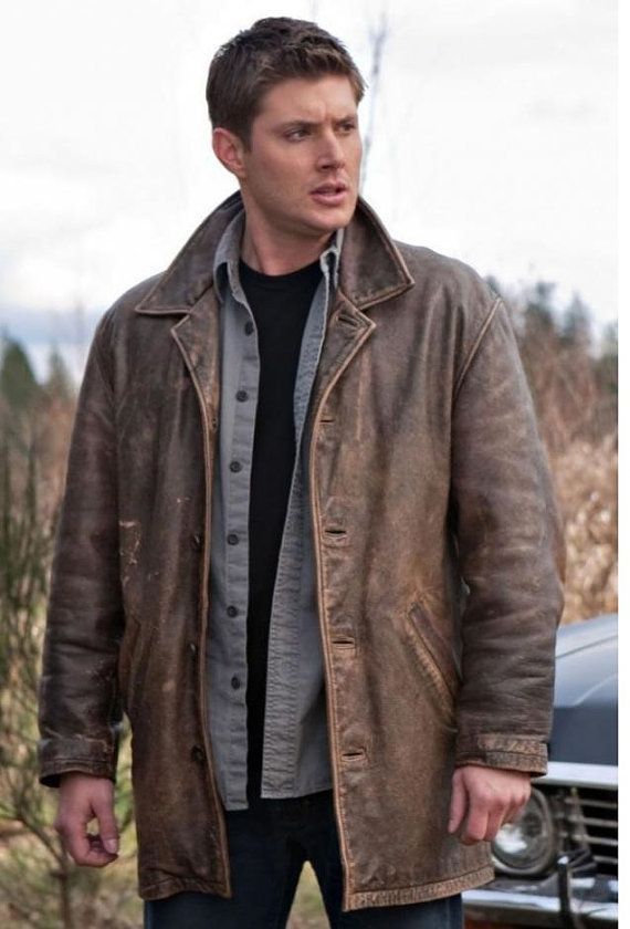 brown dean winchester leather jacket season 1 supernatural