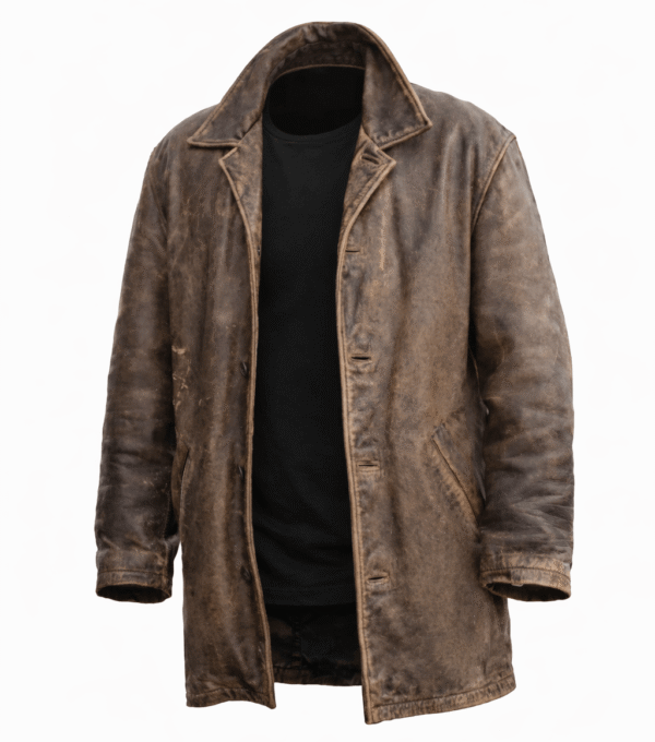 dean winchester coat-leather distressed supernatural