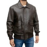 Classic Bomber Leather Jacket