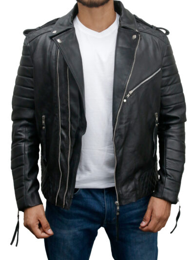 Men's-Vintage-Slim-Fit-Biker-Leather-Jacket