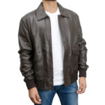 Classic Bomber Leather Jacket