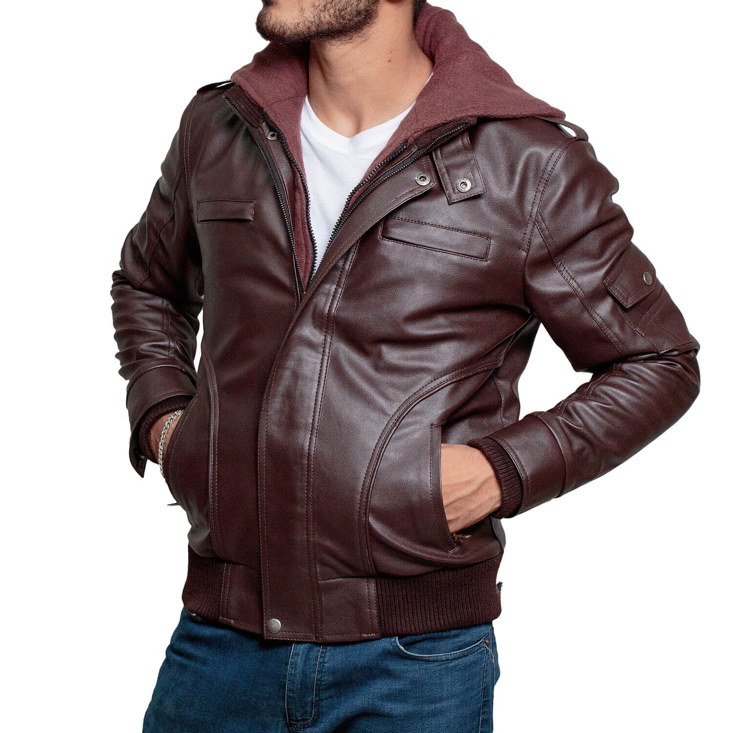 mens-brown-leather-jacket-with-hood-a2