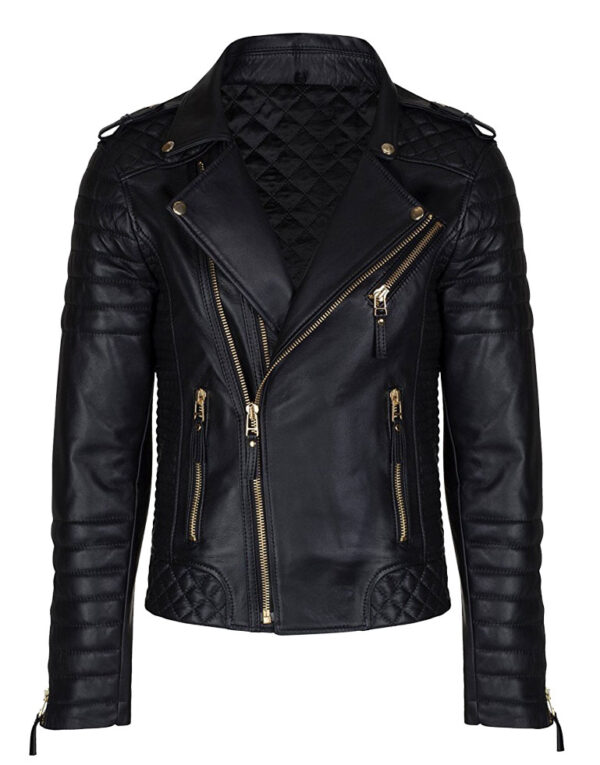 Men's-Lambskin-Stylish-Motorcycle-Slim-Fit-Black-Leather-Jacket