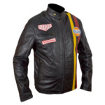 Steve McQueen Grand Prix Gulf Leather Jacket