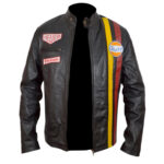 Steve McQueen Grand Prix Gulf Leather Jacket