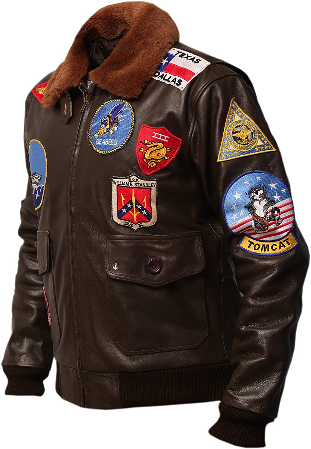 Top Gun Bomber Jacket for Sale Tom Cruise Maverick Leather Jacket