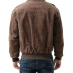 USAF A2 Flight Bomber Brown Leather Jacket