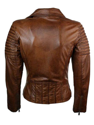 Women-Slim-Fit-Brown-Leather-Jacket