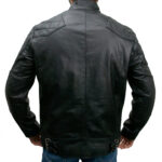 David Beckham Biker Style Leather Jacket