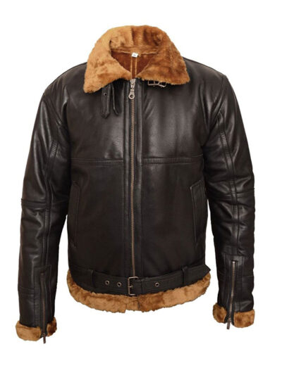 b-3 sheepskin bomber jacket