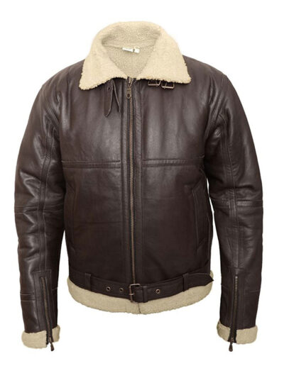 b-3 sheepskin bomber jacket
