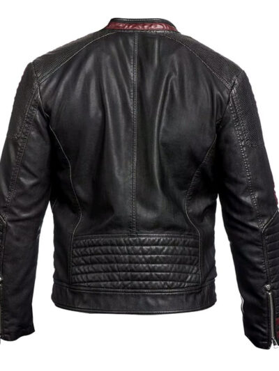 Mens Commander Shepard Mass Effect N7 Leather Jacket - Image 3