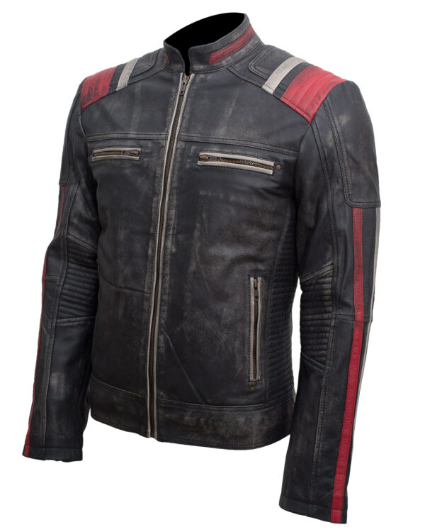 retro cafe racer leather jacket