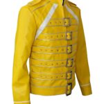 Freddie Mercury Queen Yellow Leather Jacket